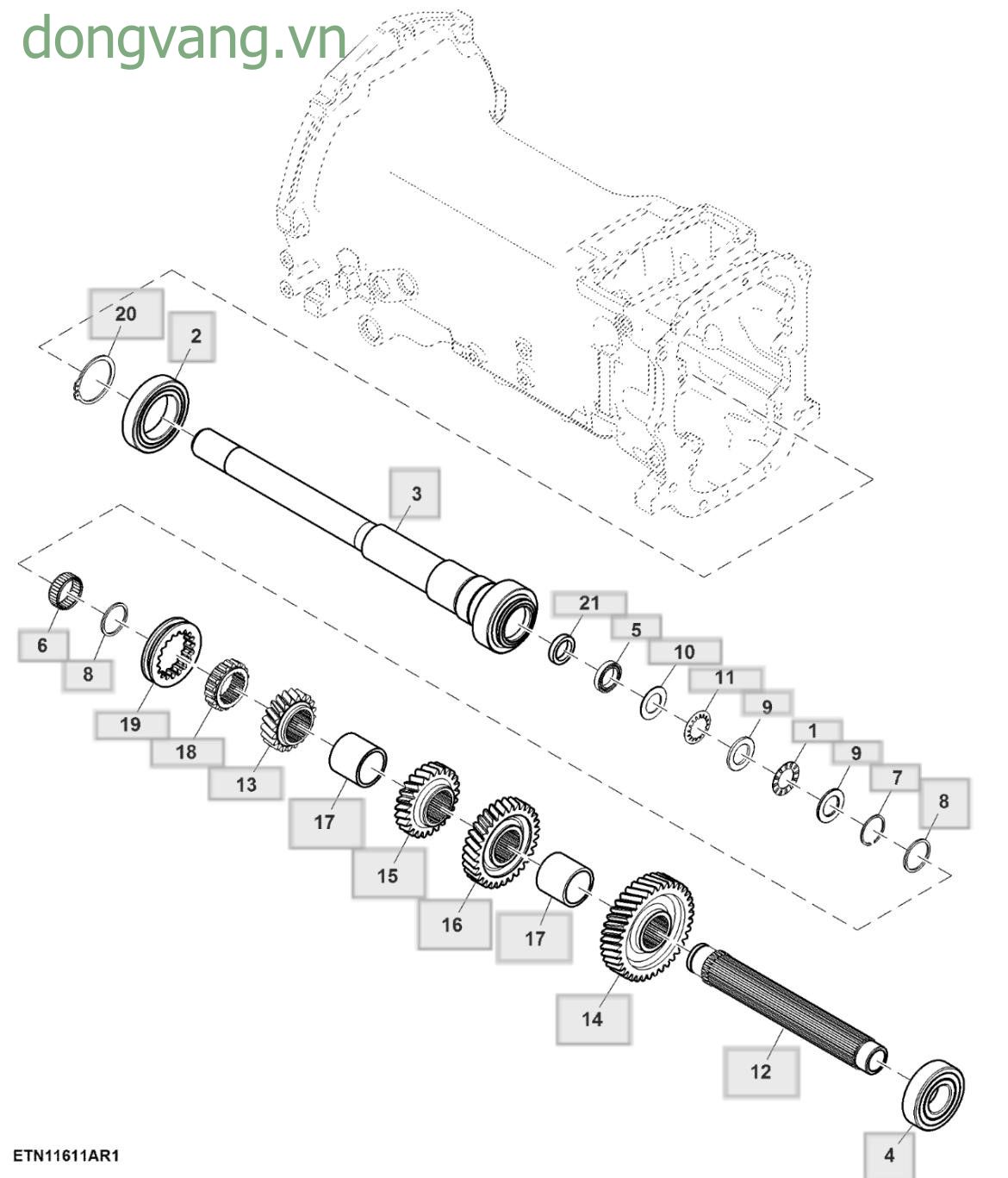 Drive Shaft, Dual Clutch ( - 003566) - ST512408